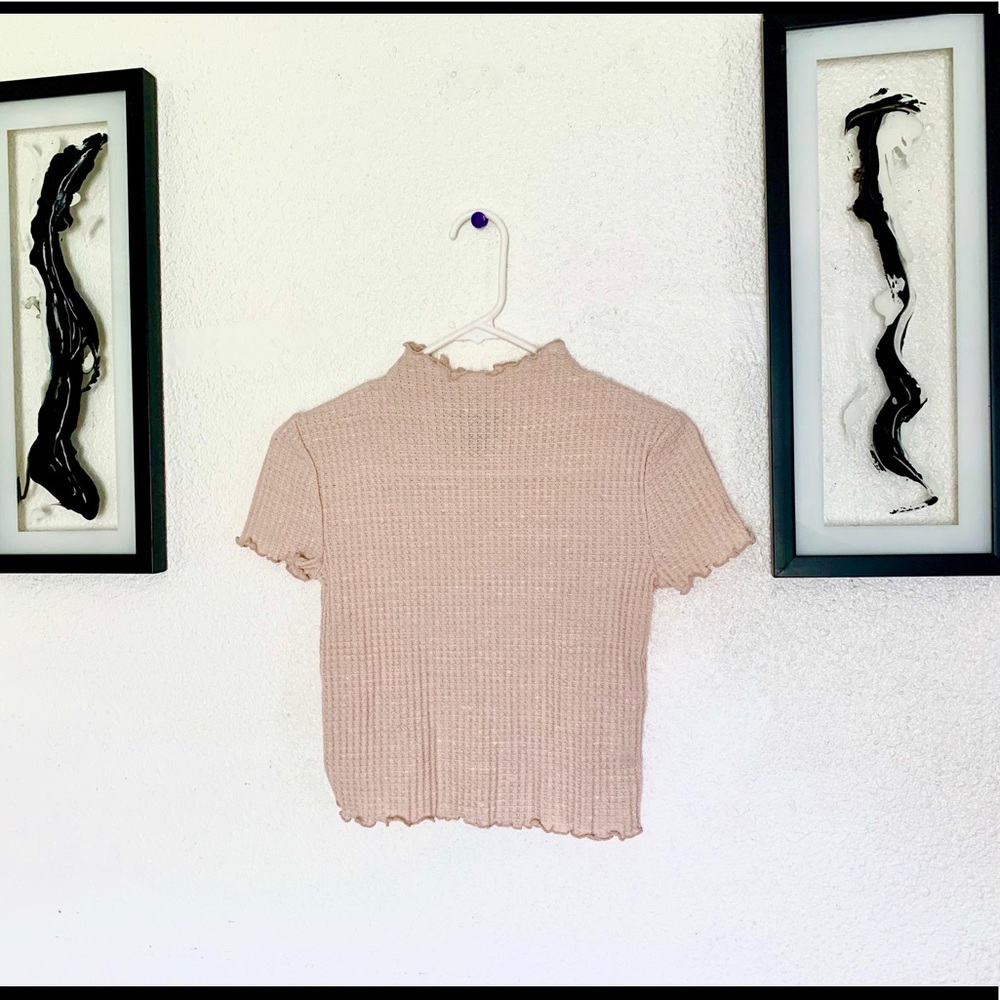 Cream crop top
